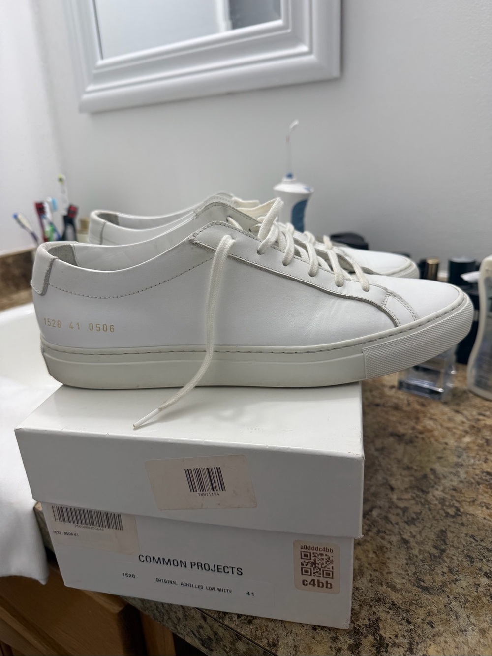 Common Projects Achilles Low White Leather SZ 41 US 8.5/9
